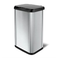 Glad Stainless Steel Trash Can with Clorox Odor