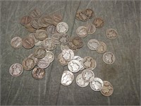 58 Mercury 90% SILVER Dimes