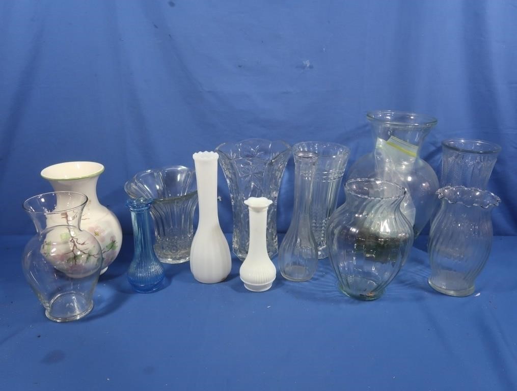 Asst Glass Vases