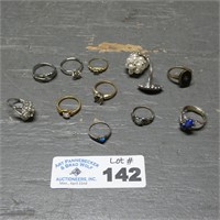 (2) Marked 14K Rings & Others
