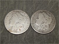 1899 O & 1901 O  Morgan 90% SILVER Dollars