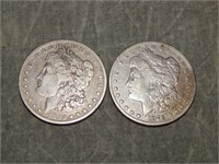 1885 S &1879 S Morgan 90% SILVER Dollars
