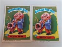 1986 Garbage Pail Kids Pair Horny Hal Rudy Toot