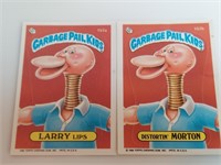1986 Garbage Pail Kids Pair Larry Lips Distortin M