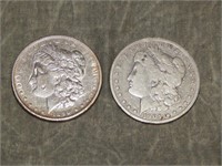 1890 S &1901 O Morgan 90% SILVER Dollars