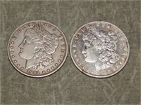 1901 &1902 Morgan 90% SILVER Dollars