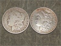 1897 O &1888 Morgan 90% SILVER Dollars
