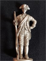 Colonial Soldier W Musket 2.5" Pewter Figure