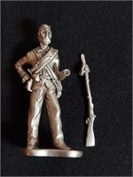 Billy Yank Civil War Soldier Pewter Figure.  The