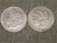 1885 & 1896 O Morgan 90% SILVER Dollars