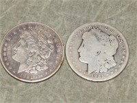 1921 D & 1921 S Morgan 90% SILVER Dollars
