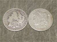 1901 O & 1891 O Morgan 90% SILVER Dollars