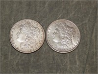 1885 S & 1886 Morgan 90% SILVER Dollars