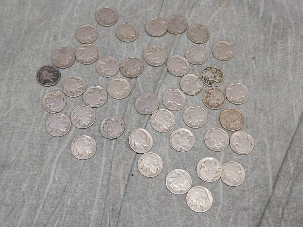 41 Buffalo Nickels all readable dates
