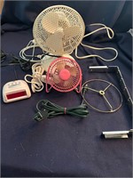 Fans, clock, and more