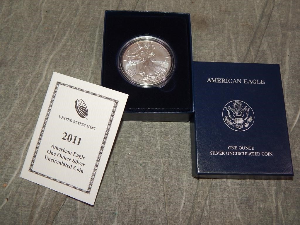 2011 W American Eagle .999 Silver Troy ounce Coin