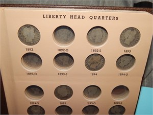 45 Diff Barber Quarters in book only commons/semi