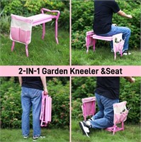 2 PACK - Garden Kneeler and Seat Pink - 2 Pouches