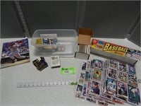 Large selection of trading cards; Baseball, Water