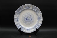 1841 Ironstone "Ladies' Cabin" Transferware Plate