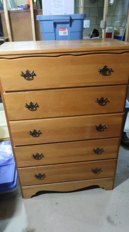 Vintage Wooden Dresser 44.5hx31wx17"d