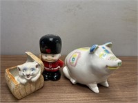 (3) Pottery Porcelain Figures (Occupied Japan,