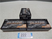 Blazer 9mm luger; 115 gr FMJ; 150 rounds; NO SHIPP