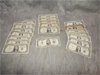 20 SILVER Certificates $1 (19) and $5 (1934)