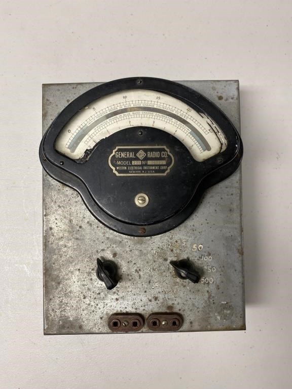 Vintage General Radio Co Meter