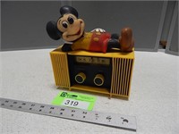 Collectible Micky Mouse battery operated radio; no