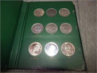 Complete Set Eisenhower Dollars w/proofs & Silver