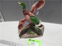 Duck TV lamp/planter; small chip on beak