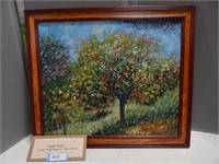 "Apple Trees" oil on canvas; hand painted; inspi