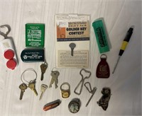 Lot with Keys & Collectibles