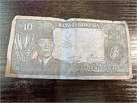 1960. 10 Sepuluh Rupiah Bank  Indonesia