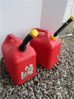 2 Plastic Gas Cans