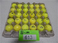 2 1/2 Dozen yellow golf balls; nice