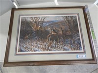 Framed and matted "Oak Ridge The Challenge" by M