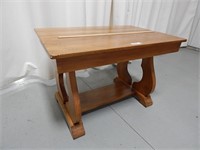 Library table; 48"x28"; missing the drawer