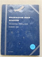 Washington quarters book with 24 coins; 1932-1945d