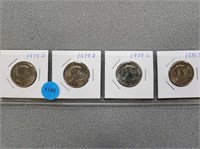 4 Susan B. Anthony dollars; all 1979d. Buyer must