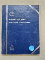 Roosevelt dime book; 31 coins; 1946-1964d. Buyer m