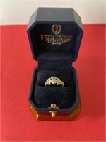 Claddagh Ireland Sterling Silver Heart &Crown Ring