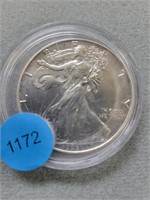 1993 Silver Eagle.  Buyer must confirm all currenc