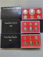 1976, 1980 and 1981 US Proof sets.  Buyer must con