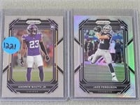 Panini Andrew Booth Jr and Jack Ferguson Rookie ca