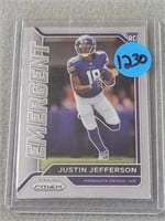 Justin Jefferson Panini Rookie card; #10