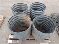 Culvert pieces for flowers/garden boxes; 18" W x