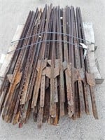 Steel T posts; most are 6'; approx. 50 qty.