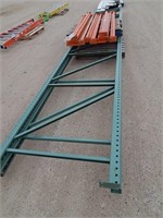 Pallet racking including 2- 24' end brackets and 9